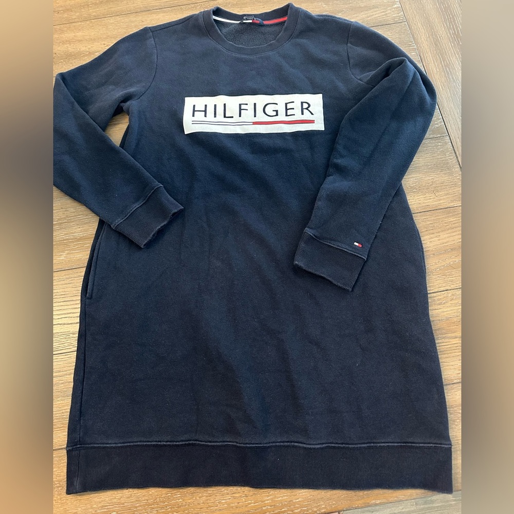 Tommy Hilfiger long sleeve tunic with logo‎